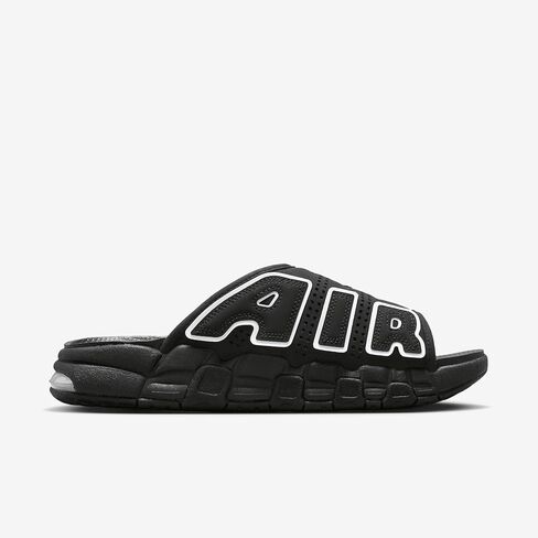 Men's Black Air More Uptempo Slides by NIKE in Saudi Arabia