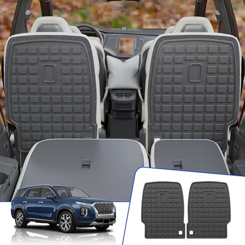 Rongtaod Cargo Mat Compatible with Hyundai Palisade 2020-2025 Trunk Mat Cargo Mat Cargo Liner All Weather Trunk Liner 2024 Palisade Accessories (Trunk Mats with Backrest Mat) in Saudi Arabia