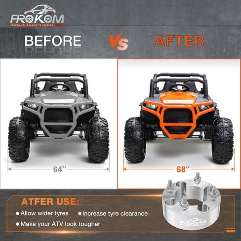 Frokom 4x137 Wheel Spacers,2 Inch Wheel Spacers with 12×1.25 Studs Fit For 2014+ Kawasaki Teryx4 800, Kawasaki Teryx4 750 2012-2013-2 Pack in Saudi Arabia