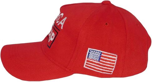 America for Trump 45-47 USA Flag Red Cotton Adjustable Embroidered Cap Hat in Saudi Arabia