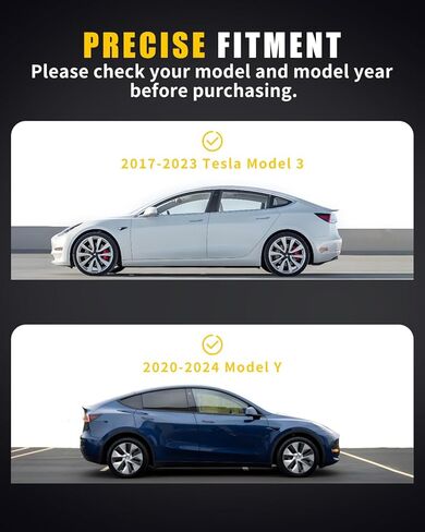 Side Fender Camera Cover Trim Compatible with 2017-2023 Tes-la Model 3 & 2020-2024 Model Y, [Matte Black] Side Camera Protector Turn Signal Markers in Saudi Arabia
