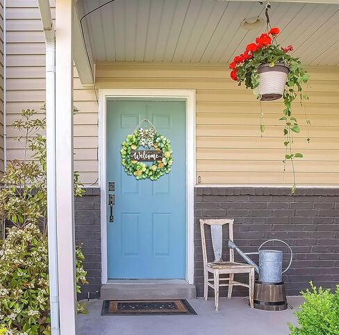 ديكورات عيد القديس باتريك إكليل باب شامروك خشبي لعلامة الترحيب بالباب الأمامي، علامة تعليق ديكور القديس باتريك لمزرعة في الهواء الطلق داخلي شامروك البرسيم الربيع ديكور جدار المنزل in Kuwait