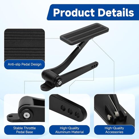 دواسة غاز، دواسة خانق، دواسة تسريع متوافقة مع تشيفي، فورد، قضيب شارع موبار، قضيب الجرذ (مع مفتاح الربط المتضمن) in Kuwait