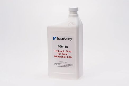 سائل هيدروليكي BraunAbility 406416KS (1 كوارت) | زيت رفع منخفض اللزوجة | أداء في جميع الأحوال الجوية (أحمر) | يناسب مصاعد الكراسي المتحركة من سلسلة Century وMillennium وVista in Kuwait