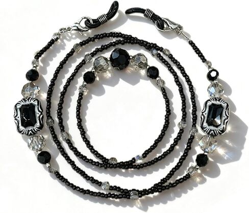 Beaded Glasses Chain for Women Men, Vintage Stones Adjustable Eyeglasses Holders Around Neck Glasses Lanyard in Saudi Arabia