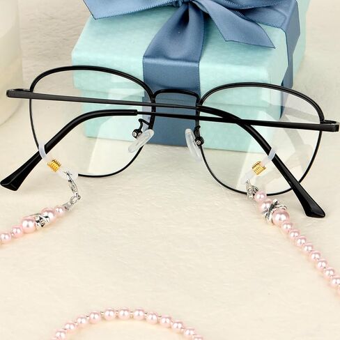 Giantree 40 Pack Eyeglass Chain Connector, Adjustable Anti-Slip Silicone Eyeglass Strap Holder Chains End Loop for Women Men Eyeglasses Sunglasses Necklace Chain Strap(Short Spring) in Saudi Arabia
