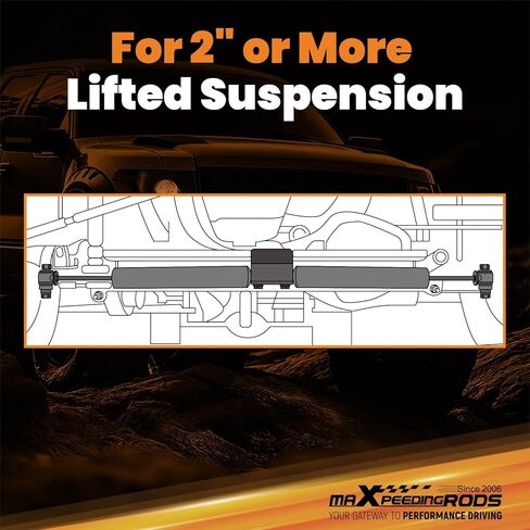 مثبت التوجيه المزدوج من maxpeedingrods لسيارة دودج رام 1500 4WD 1994-1999، لرفع التعليق 2 بوصة أو أكثر، إصدار G1 in Kuwait