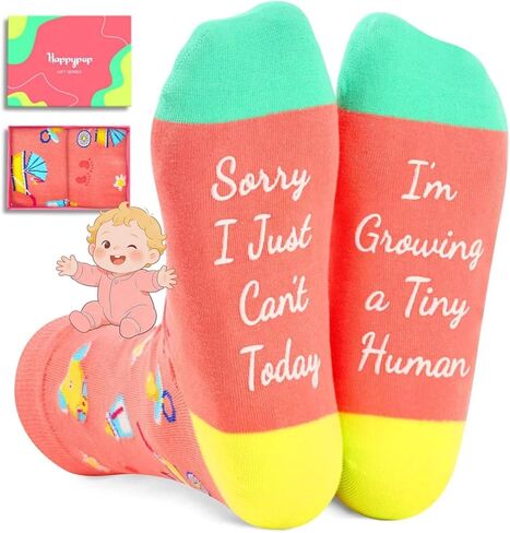 HAPPYPOP Maternity Gifts for New Mom - Pregnancy Socks for Expecting Mothers on Mothers Day in Saudi Arabia