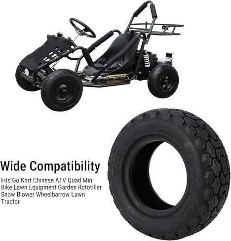 إطار بدون أنابيب 4.10/3.50-6، مطاط بنمط مداس مبتكر لمعدات العشب الصغيرة للحديقة Go Kart ATV Quad in Kuwait