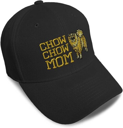 Speedy Pros Baseball Caps for Men & Women Embroidered Chow Dog Mom Puffy Lion Acrylic in Saudi Arabia