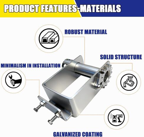 5 Pack Bolt on Winch for Flatbed Trailer Truck Fit 50 feet and 4 inches of Truck Straps, Galvanized Trailer Winch 5400Lbs Load Limit, 16200Lbs Capacity Bolt-on Winches Flatbed Tie-Down in Kuwait