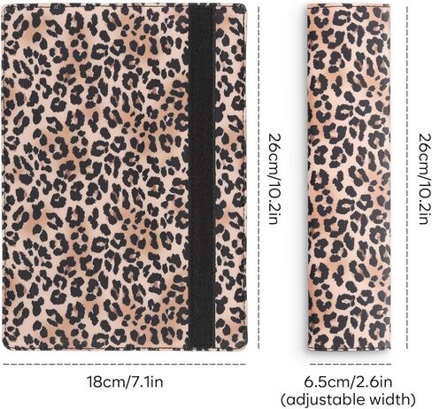 قطعتان من وسادة غطاء حزام الأمان، واقي حزام الأمان ناعم ولطيف، ملحقات السيارة العالمية والديكور الداخلي (طباعة الفهد) in Kuwait