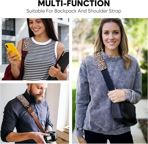 قطعتان من وسادة غطاء حزام الأمان، واقي حزام الأمان ناعم ولطيف، ملحقات السيارة العالمية والديكور الداخلي (طباعة الفهد) in Kuwait