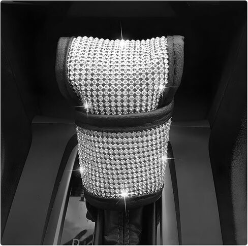 2PCS Bling Car Seat Belt Cover, Leather Soft Seat Belt Shoulder Strap Pads with Crystal Diamond, Sparkling Safety Belt Cushion Protective Covers (2 Shoulder Pads) in Saudi Arabia