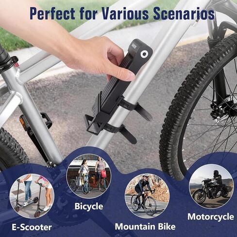 Folding Bike Lock - Folding Locks with 2Keys Heavy Duty Anti Theft Alloy Steel with Mounting Bracket 2pc Straps Bicycle Locks for Bicycles E-Bikes Scooter Mountain Bikes (30 in) in Saudi Arabia