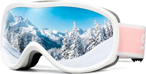 SPOSUNE Ski Goggles Over Glasses with Dual lens, Anti-fog Anti-UV Snow Goggle for Men Women Youth Skiing Snowmobile in Saudi Arabia