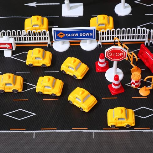 8Pcs Mini Taxi Car Toy Set Tiny Vehicle Ornaments for DIY Micro Landscape Accessories, Small Cab Model Statues for Fairy Garden Bonsai, Road Traffic Scene Miniature Craft in Saudi Arabia