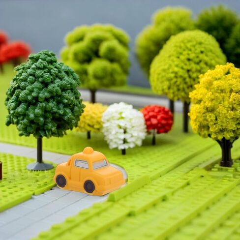 8Pcs Mini Taxi Car Toy Set Tiny Vehicle Ornaments for DIY Micro Landscape Accessories, Small Cab Model Statues for Fairy Garden Bonsai, Road Traffic Scene Miniature Craft in Saudi Arabia