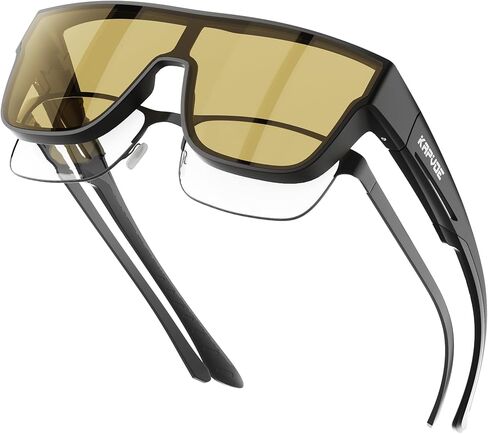 نظارات شمسية KAPVOE فوتوكروميك تناسب أكثر من نظارات للرجال والنساء كبيرة الحجم مربعة UV400 رياضية لركوب الدراجات والجولف والقيادة K216 in Kuwait
