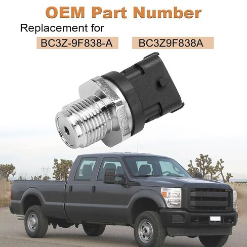 مستشعر ضغط حقن الوقود WATERWICH متوافق مع Ford F-250، F-350، F-450، F-550 Super Duty 2011 2012 2013 2014 2015 6.7L V8 استبدال BC3Z-9F838-A BC3Z9F838A in Saudi Arabia