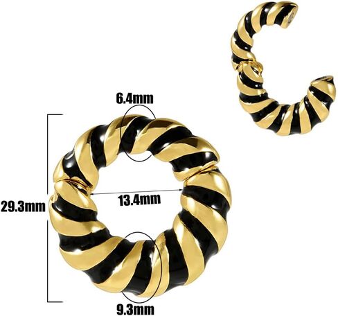 2 PCS Stainless Steel Ear Gauges with Skull & Textured Design - Hypoallergenic Ear Expander for Cartilage/Lobe Piercing, Magnetic Closure Jewelry for Men Women (Daily/Gothic Style) in Saudi Arabia