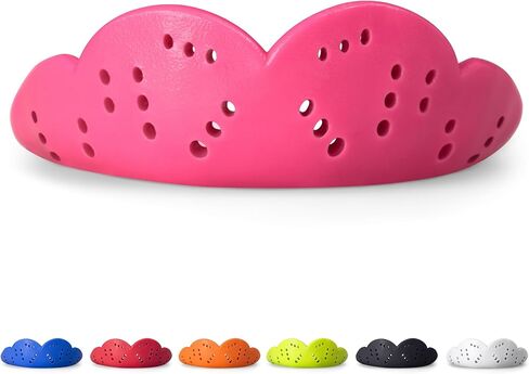 SISU Max Mouthguard, Hot Pink - 2.4mm Thin - Custom-Molded Fit - Slim Design - Remoldable Up to 20 Times - for Impact Sports - Non Toxic - Works with Braces in Kuwait