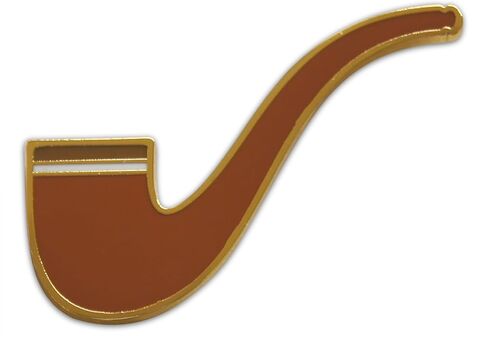 Novel Merk Old Time Pipe – Hipster, & Steampunk Lapel Pin, Hat Pin & Tie Tack Set - with Clutch Back 3 Piece in Saudi Arabia