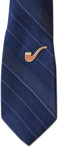 Novel Merk Old Time Pipe – Hipster, & Steampunk Lapel Pin, Hat Pin & Tie Tack Set - with Clutch Back 3 Piece in Saudi Arabia