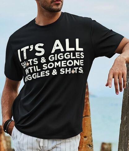 Men's Crew T-Shirt Casual Short Sleeve Loose Fit T Shirt Basic Graphic Crew Neck Blouse Funny Tees Big and Tall Tops in Saudi Arabia