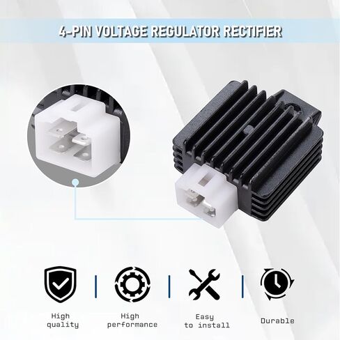 ملف الإشعال 5-PIN CDI Box Solenoid 4-PIN Relay منظم الجهد شرارة التوصيل عدة متوافق مع 50cc 70cc 90cc 110cc 125cc ATV الصينية Go Kart Dirt Bike Pit Bike TaoTao Moped Scooter Parts in Kuwait