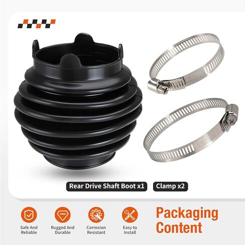 Rear Drive Shaft Boot w/Clamp For Kawasaki Prairie 300 400 2x4/4x4 KVF300 KVF400 (ALL 4x4 Edition, Only For Rear) 1997-2002 49006-1307 in Saudi Arabia