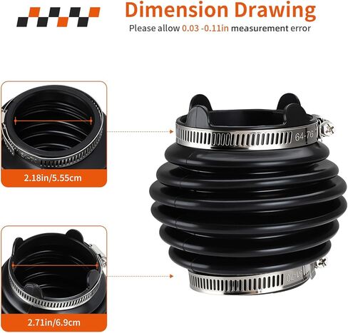 Rear Drive Shaft Boot w/Clamp For Kawasaki Prairie 300 400 2x4/4x4 KVF300 KVF400 (ALL 4x4 Edition, Only For Rear) 1997-2002 49006-1307 in Saudi Arabia
