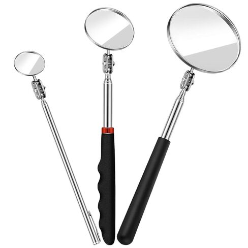 3 Pieces Telescoping Inspection Mirror Observe Mirror Inspection Tool for Check The Condition of The Vehicle (7.9 x 2.5 x 1.2 Inch, Rectangle) in Kuwait