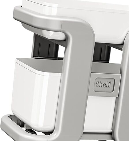 خزانة كتب دوارة بعجلات، عربة تخزين متنقلة، 42.5 × 26.5 × 43.5 سم (16.7 × 10.4 × 17.1 بوصة) مادة البولي بروبيلين، منظم رف كتب متحرك للمكتب والمنزل وحامل النباتات in Kuwait