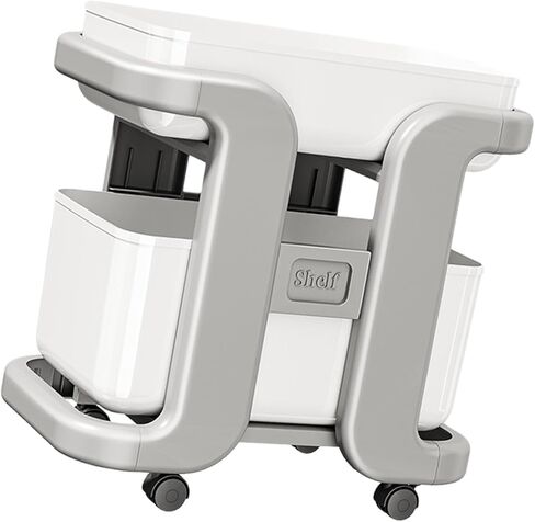 خزانة كتب دوارة بعجلات، عربة تخزين متنقلة، 42.5 × 26.5 × 43.5 سم (16.7 × 10.4 × 17.1 بوصة) مادة البولي بروبيلين، منظم رف كتب متحرك للمكتب والمنزل وحامل النباتات in Kuwait