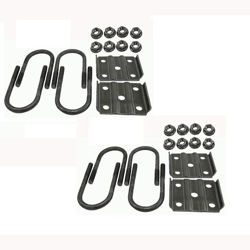 RAParts (2) مجموعات مسامير المقطورة الجديدة على شكل حرف U للمحاور 3500 رطل 2-3/8 بوصة محور دائري بطول 5-1/2 بوصة وقطر 1/2 بوصة in Kuwait