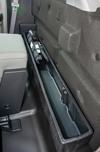 DuHa 20114 تخزين خلف المقعد يناسب 2015-2026 Ford F150 Regular Cab | منظم أسود عالي التحمل خلف المقعد | الطول 50 بوصة × العرض 6.5 بوصة × الارتفاع 6.75 بوصة | سهولة الإعداد in Kuwait