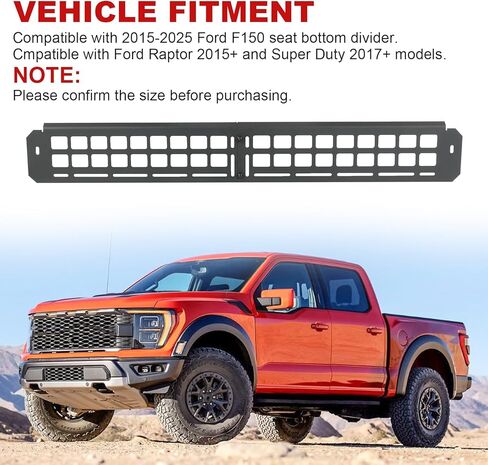 لوحة مولي للتخزين تحت المقعد متوافقة مع 2015-2025 Ford F150 / Raptor، 2017-2025 Super Duty، منظم تحت المقعد، قطعتان تناسب ملحقات 2015-2025 F-150 in Saudi Arabia