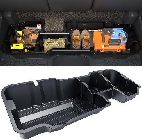 YITAMOTOR Rear Under Seat Storage Box Fit 2019-2026 Chevy Silverado/GMC Sierra 1500 Double Cab & Crew Cab, 2020-2026 2500HD/3500HD, Upgraded Truck Organizer Underseat Storage Tool Box in Saudi Arabia