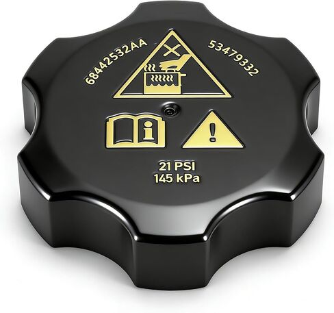 Radiator Cap for 2013-2021 Chrysler Dodge Jeep Ram Fit for Chrysler 200 Pacifica Voyager Dodge Dart Durango Jeep Cherokee Compass Wrangler Gladiator Renegade Grand Cherokee 68442532AA 68249136AA in Saudi Arabia