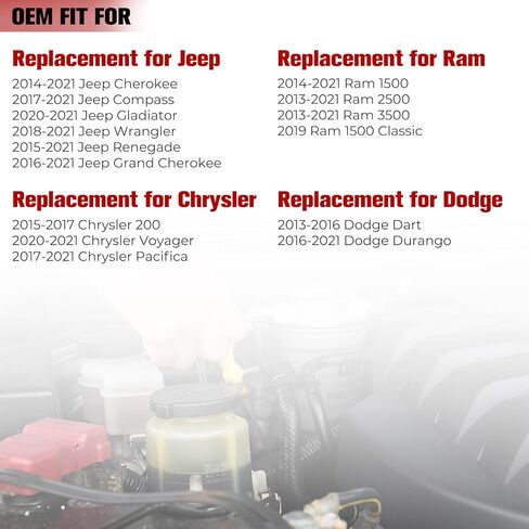 Radiator Cap for 2013-2021 Chrysler Dodge Jeep Ram Fit for Chrysler 200 Pacifica Voyager Dodge Dart Durango Jeep Cherokee Compass Wrangler Gladiator Renegade Grand Cherokee 68442532AA 68249136AA in Saudi Arabia