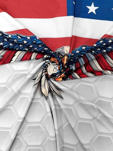 قميص بولو رجالي، لون أزرق إلى برتقالي متدرج مع رسومات متقاطعة، مزيج قطن، كم قصير، قصة عادية in Kuwait
