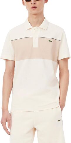 Lacoste Men's Regular Fit Colour-Block Piqué Polo Shirt in Saudi Arabia