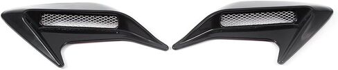 Air Vent Hood, 2PCS Car Decorative Air Scoop Vent Hood Outlet Intake Hood Universal DIY (Black) in Saudi Arabia