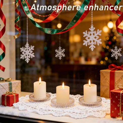 مجموعة من 6 حاملات شموع على شكل عمود زجاجي، لوحات شموع مستديرة مقاس 4 بوصة باللون الكهرماني الوردي الشفاف، حامل عرض بحافة مسننة متعددة الألوان لديكور طاولة حفلات الزفاف in Kuwait