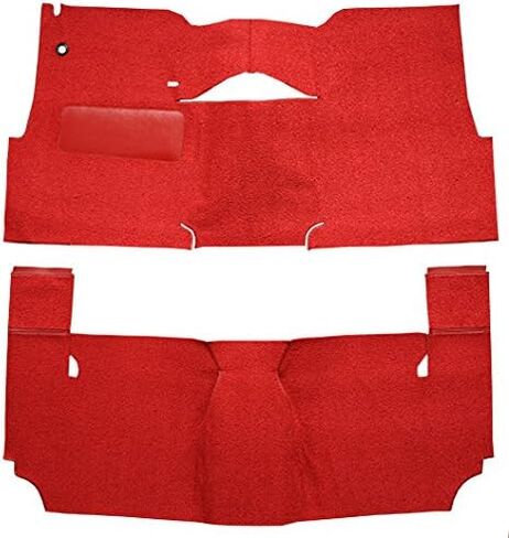 Replacement Auto Carpet Floor Liner - Cut and Sewn Loop - fits 1957-1957 Chevrolet Bel Air 2 Door Hardtop Bench Seat (Black) in Saudi Arabia