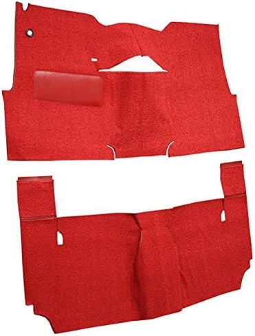 Replacement Auto Carpet Floor Liner - Cut and Sewn Loop - fits 1957-1957 Chevrolet Bel Air 2 Door Hardtop Bench Seat (Black) in Saudi Arabia