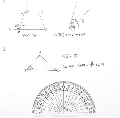 Outus Plastic Protractor for Angle Measurement Student Math 180 Degrees, 4 Inches, Clear, 10 Pack in Saudi Arabia