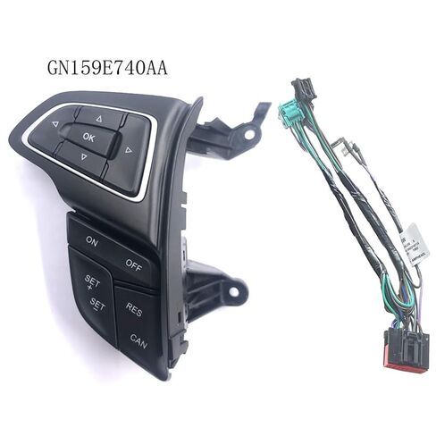 مفتاح التحكم في السرعة Butto GN159E740AA مفتاح زر عجلة القيادة مع مجموعة الكابل/مناسب لـ Ford Focus Mk3 2015-2017 Kuga Cruise Control in Saudi Arabia