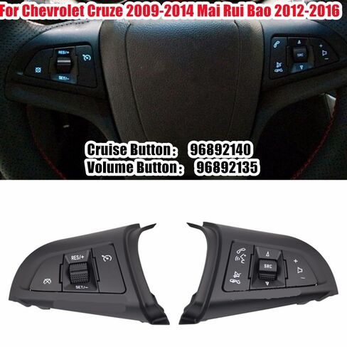 Cruise Control Switch Butto Steering Wheel Switch Volume Button Bluetooth Cruise Multifunctional Car/Fit for Chevrolet Cruze Mai Rui BaoB 96892140(Cruise Button) in Saudi Arabia